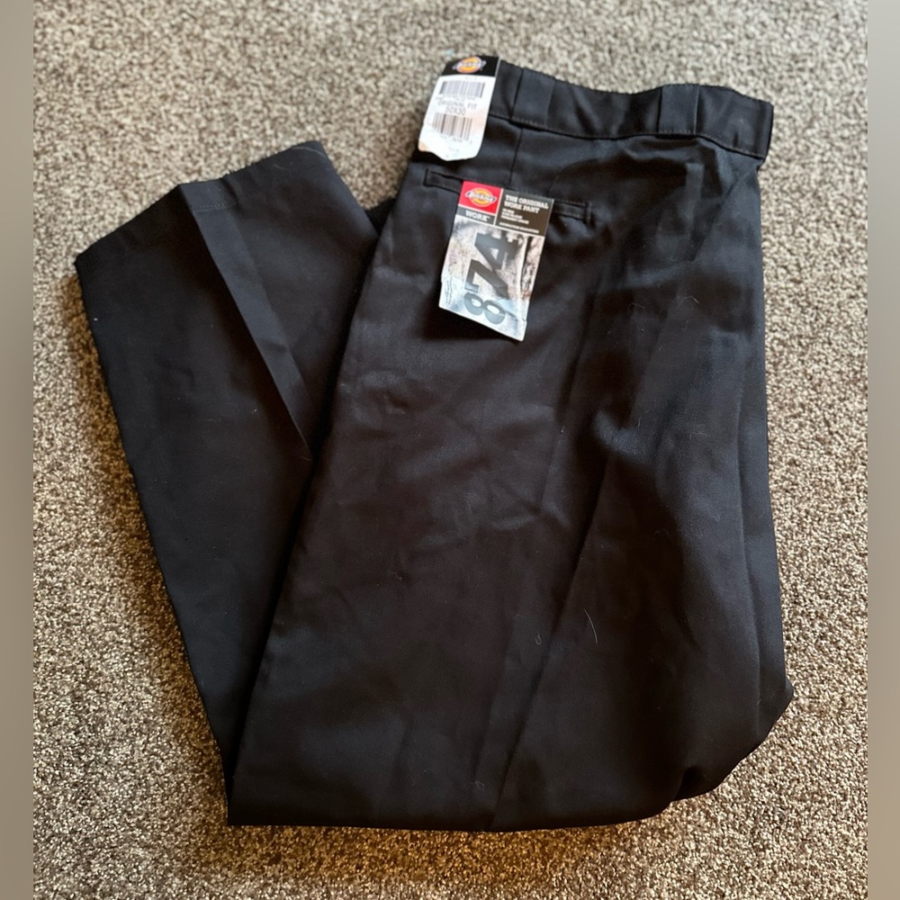 Dickies Mens Workwear Black Pants size 50 x 30